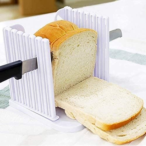 ShipFayda® Bread Slicer Cutter, Foldable Practical Bread Cutter, Loaf Tort Slicing Cutting, Kitchen/Bakery Tool Bread/Toast Slicing Machine (Pack of 1)