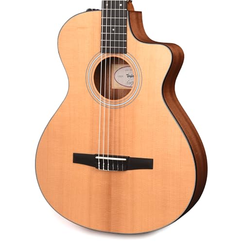 Image of Taylor 112ce-N Grand Concert Acoustic-electric Nylon-string Guitar - Natural