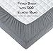 Dreamology Crib Size Sheets, 100% Cotton Crib Sheets Fitted for Boys, Girls, Soft, 2 Pack, Crib Sheets Neutral and Toddler Bed Sheets, 52x28 Crib Mattress Sheet | Dark Grey and Silver Grey