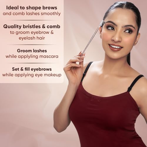 Image of Vega Eye Groomer for Eyelashes & Eyebrows with Soft Bristles, Eyebrow Comb, Eyelash Brush, (MBN-09)