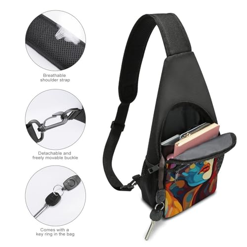 Bolso cruzado multiusos para adultos y viajes miniatura 4