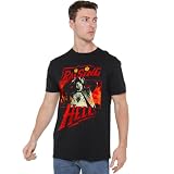 Netflix Stranger Things Eddie Munson Raising Hell Camiseta Unisex, Negro, M