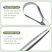 LIGOFLORA Tongue Scraper for Adults with 2 Ceramic Holder and 2 Travel Case – 2 Pack Stainless Steel Tongue Scraper for Tongue Cleaning and Reducing Bad Breath, Tongue Cleaner