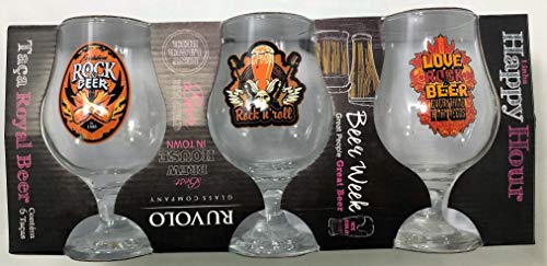 Taças de Cerveja Beer Rock - 6 unidades 380 ml