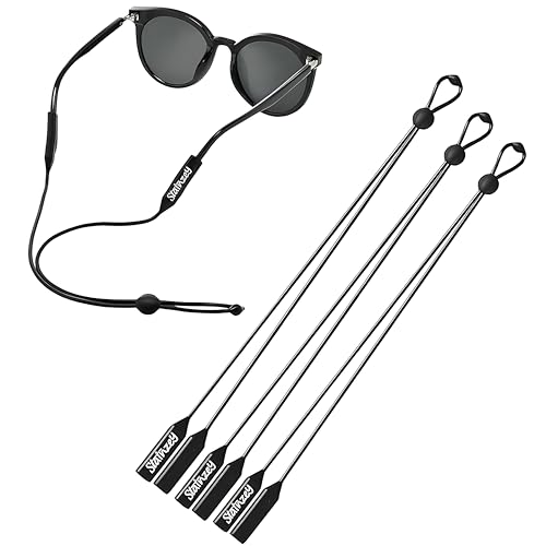 STAINZEY Alça para óculos – pacote com 3, alça ajustável para óculos de sol e suporte para óculos pa