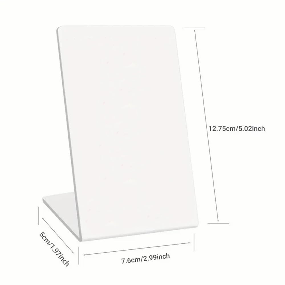 Blank NFC Stand (White/Black) - NFC213 Chip 144 Bytes - for Social Media & Review Links (White)