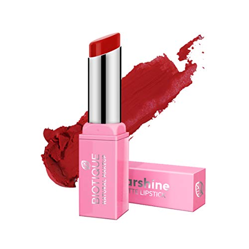 Image of Biotique Natural Makeup Starshine Matte Lipstick, Liberal Red