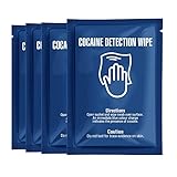 Cocaine Detection Wipes Pack of Sachets - Detect The Presumptive presence of Cocaine on Any Surface by Swabbing The Area with Wipe Turning Blue Upon Contact with Drugs (4)