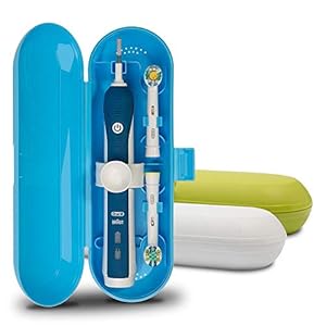 Plastic elektrische tandenborstel Travel Case voor Oral-B Pro Series, 3 Packs (wit & blauw & groen)
