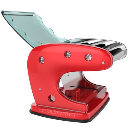 CGOLDENWALL Máquina manual de fideos para el hogar Máquina de prensado de masa de acero inoxidable Wonton Maker (3 hojas)
