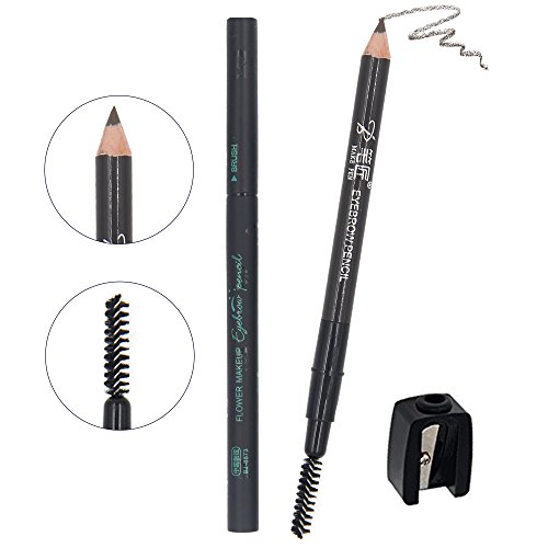 TC Joy Waterproof Eyebrow Pencil, with Pencil Sharpener and Brow Brush, Light coffee-2#