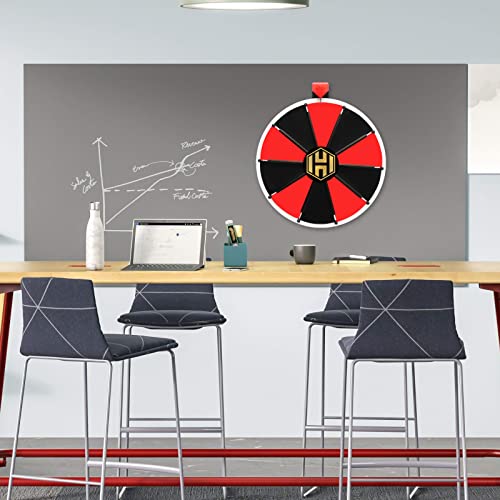Hooomyai 15 Inch DIY Wall Mounted Spinning Wheel with 10 Slots Insertable Custom Color Spin Wheel Dry Erase Prize Wheel with Dry Erase Markers and Eraser for School Classes Carnival Trade Show Party - Thumbnail 7