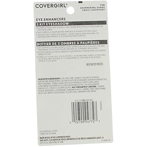 Covergirl Eye Enhancers Quick-Kit-Trio Shadow 110 Shimmering Sands, 0.14 Ounce #TOP5
