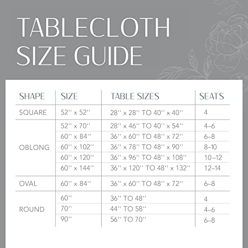 Elrene Home Fashions Monterey Linen Inspired Water- and Stain-Resistant Vinyl Tablecloth with Flannel Backing, 60 inches X 84 inches, Rectangle, Sage by Elrene - Used condition - Image 6