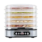 Rosewill Essential Food Dehydrator, 5 Stackable Trays with Adjustable 48H Timer and Temperature Control - Electric Food Preserver for Jerky,...