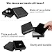 batifine Jewelry Gift Boxes, 5 Pack 3.5×3.5x1Inch Cardboard Jewelry Boxes, Bulk Small Jewelry Boxes with Lids for Necklace Ring Earring Display Box (Black)