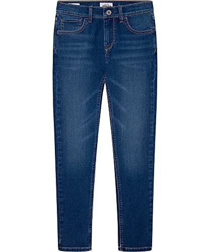Pepe Jeans Teo Jeans para Niños, Azul (Denim-JR8), 8 Years