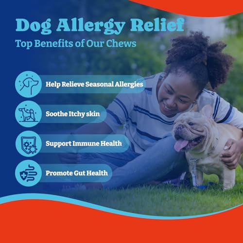 Colostrum Nutritional Gel for Dog & Cat - High Calorie Supplement for Dogs and Cats + Dog Allergy Relief Chews, Immune Support Supplement