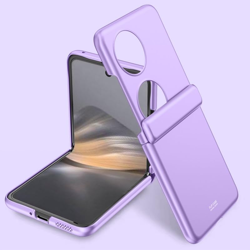 Business-style phone wallet case For Huawei Pocket 2 Case Hinge Protection Phone Case, Shockproof, Anti Scratch Slim Phone Protective Cover For Huawei Pocket 2 Hands-free video stand cover(Purple)