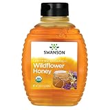 Swanson Certified Organic Raw Wildflower Honey 16 Ounce (1 lb) (454 g) Liquid