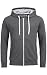 Produktbild Banqert Herren Hoody, Faire Löhne, Purified Cotton, Männer Hoodie-s Kapuzenjacke-n Kapuzen-Sweater mit Reissverschluss Men, Dunkelgrau Grau S Small
