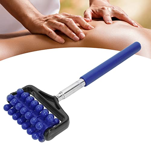 Back Massage Roller Stick, Telescopic Roller Massager Rubber Muscle Roller Massager For Muscles Soreness, Neck, Arm, Leg, Back, Body Men Women(Navy Blue) #TOP6