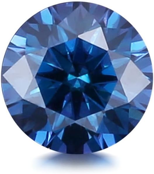 1CT Round Brilliant Cut Moissanite Stone Tiny Size 1.0-3.5mm Blue Color Moissanite Loose Gemstone For Jewelry Making