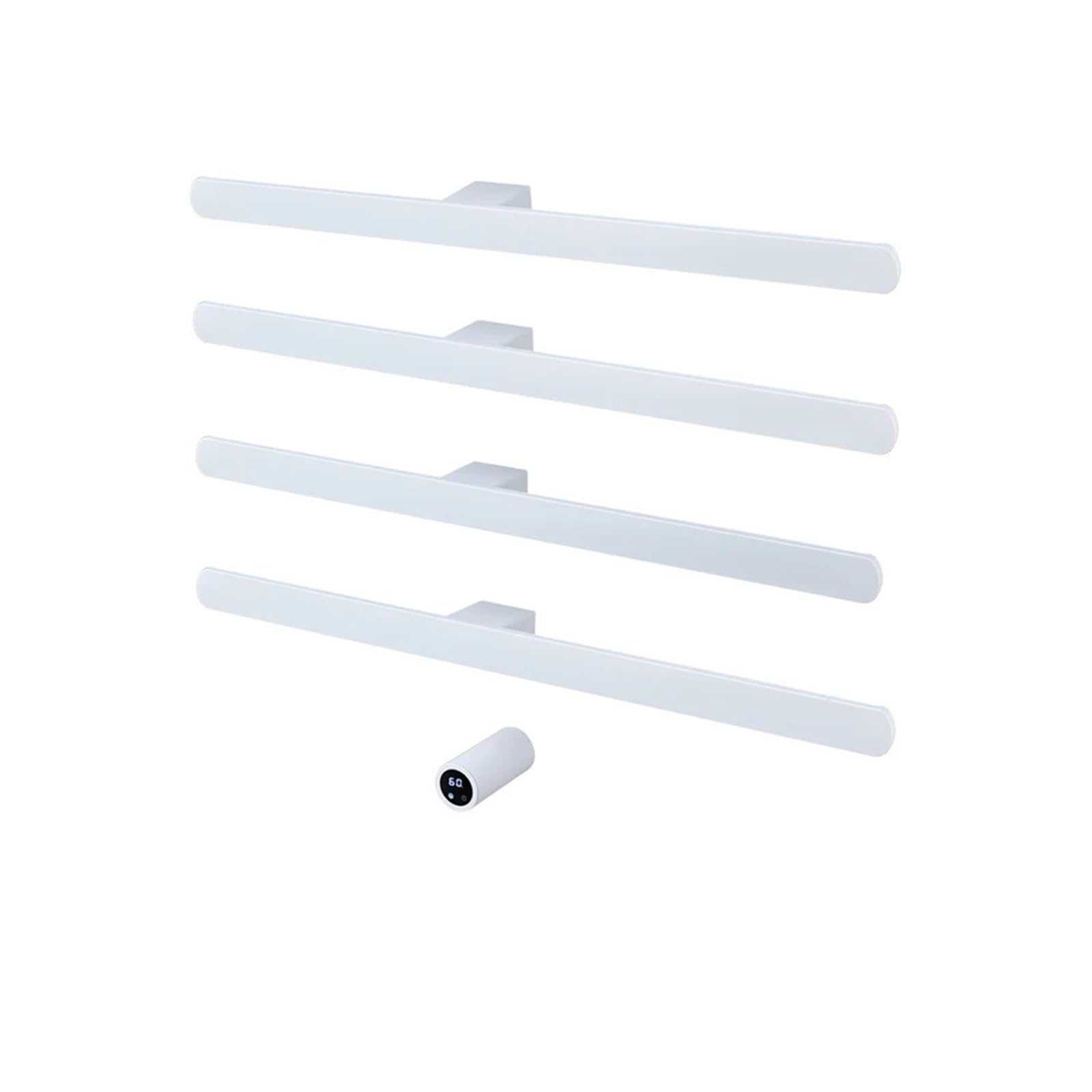Chauffe-serviettes blanc encastrable luxe à raccordement dissimulé