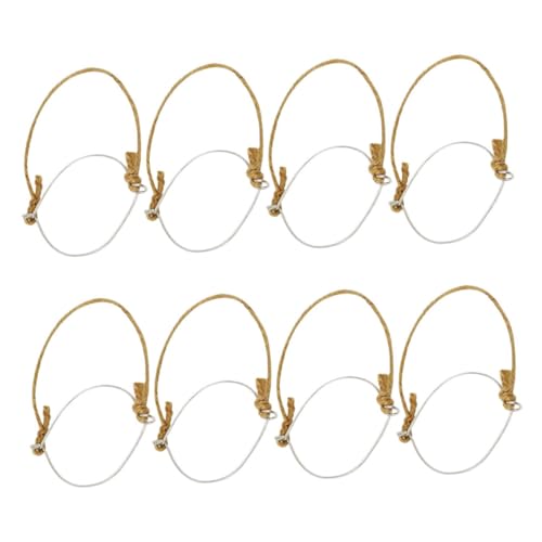 DONFAMDS 8piezas Perchas De Yute Versátiles Asas Inoxidable Para Frascos Conservas Almacenamiento Hogar