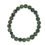 お盆お彼岸 腕輪念珠緑龍紋瑪瑙 8mm玉ドラゴンアゲート <0811zブレスレット>
