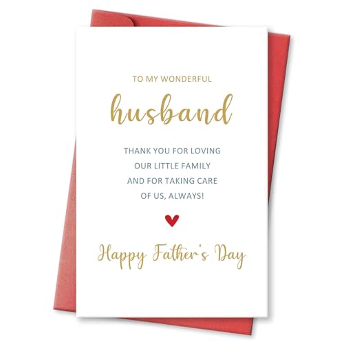 hvdler Romantic Father’s Day Card for Husband