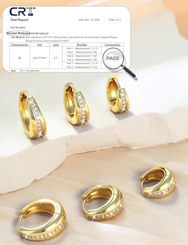 SAILIMUE 3 Pairs 14K Gold Plated Chunky Hoop Earrings for Women Trendy - image 4