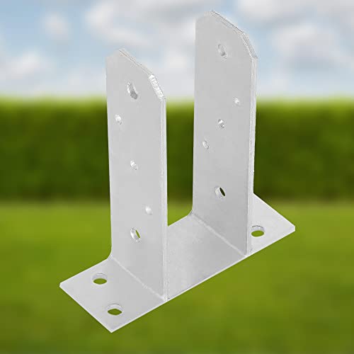 Acier galvanisé durable pour ce support de poteau bois 70 mm robuste