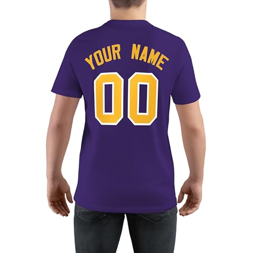Custom Baseball T-Shirt for Men Women Youth,Short Sleeve Shirts Personalized Printed Name Number Logo2