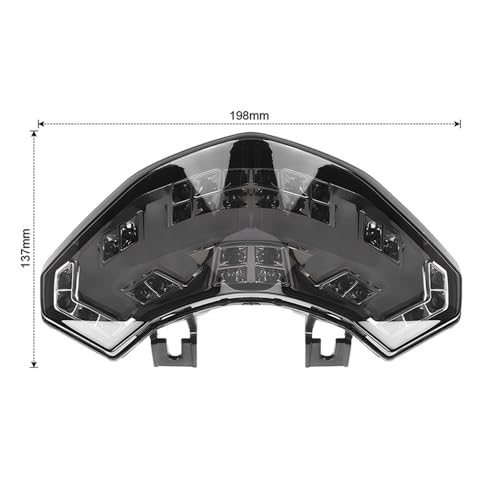 Feu arrière de moto Multistrada 1200 2011 2012 avec clignotant défilant et stop DRL