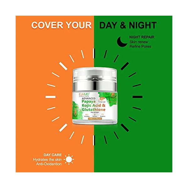 Papaya-Kojic-Acid-Glutathione-Cream-Natural-Skin-Nourishing-Resurfacing-Fade-Cream-Brighting-Dark-Spots-Acne-Scars-Intensively-Hydrating-Soothing-Provide-Elastic-and-Youthful-Skin Papaya Kojic Acid Glutathione Cream, Natural Skin Nourishing Resurfacing Fade Cream, Brighting Dark Spots, Acne Scars, Intensively Hydrating, Soothing, Provide Elastic and Youthful Skin