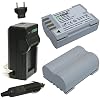 Wasabi Power Battery (2-Pack) and Charger for Olympus BLM-5, PS-BLM5, BLM-1, BLM-01, PS-BLM1 and Olympus E-5, E-3, E-1, C-5060, C-7070, C-8080, E-30, E-520, EVOLT E-300, E-330, E-500, E-510