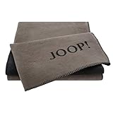 Design: Uni-Doubleface Joop! Plaid Uni-Doubleface  Taupe-Anthrazit - 150 x 200 cm