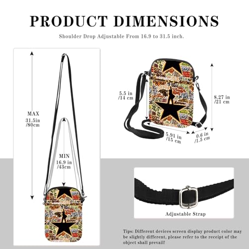 American Musical Inspired Typography Crossbody Bag Musical Theatre Gift Theater Fans Gift2