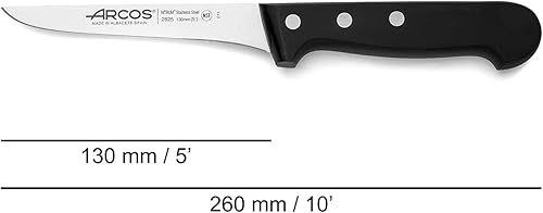 Vista 93 de Arcos Juego de Cuchillos 2 Piezas - Acero Inoxidable Nitrum y Hoja mm. 12.80 oz. Cuchillo de Cocina Profesional para Cocinar Mango Ergonómico