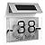 Angoily Solar Address Sign LED House Number Light Doorplate Lamp Address Number Plate Lighted Up Outdoor Plaque for Home House Street As Shown