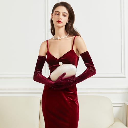 Image of Huralona Acrylic Evening Clutch Purses for Women Shell Handbag Chic Clutch Bag With Baroque Irregular Pearl Chain Strap