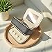 BS-MALL Glisten Travel Jewelry Box - Sleek Modern Organizer For Rings And Necklaces | Compact Jewelry Storage With Secure Compartments | Perfect Jewelry Organizers And Storage For Fashion (Black)