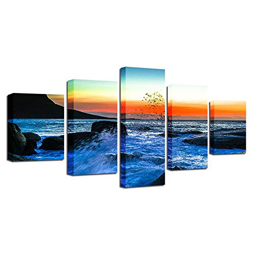 Image sur verre motif mer de nuit idée cadeau moderne pour un proche