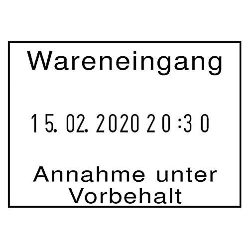 Preisvergleich Produktbild Elektrostempel Reiner ChronoDater 925 - mit Textplatte, Datum+Uhrzeit+Text