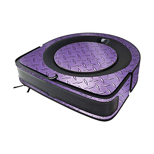 Image of MightySkins Glossy Glitter Skin Compatible with iRobot Roomba s9 Vacuum - Purple Diamond Plate | High-Gloss Glitter Finish | Easy to Apply & Change Style | Made in The USA