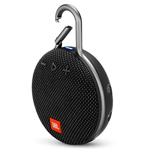JBL Clip 3, Black – Waterproof, Durable & Portable Bluetooth Speaker – Up to 10 Hours of Play – Includes Noise-Cancelling Speakerphone & Wireless Streaming
