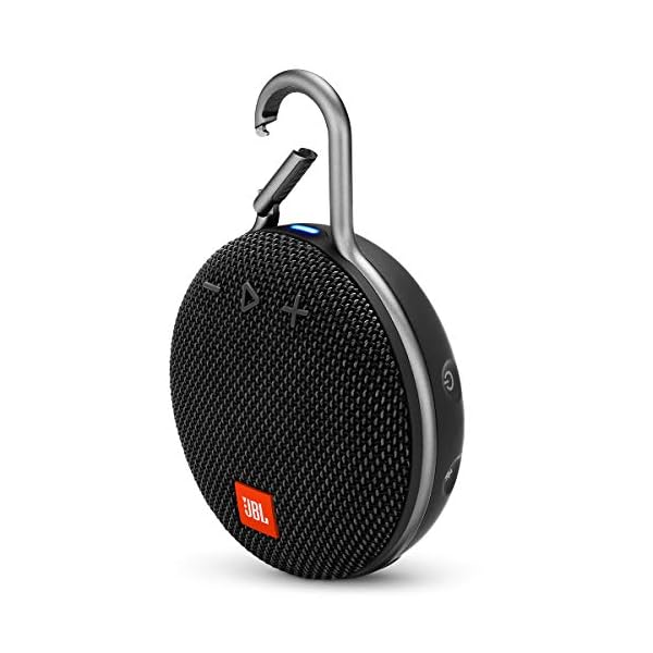 JBL Clip 3, Black – Waterproof, Durable & Portable Bluetooth Speaker – Up to 10 Hours of Play – Includes Noise-Cancelling Speakerphone & Wireless Streaming