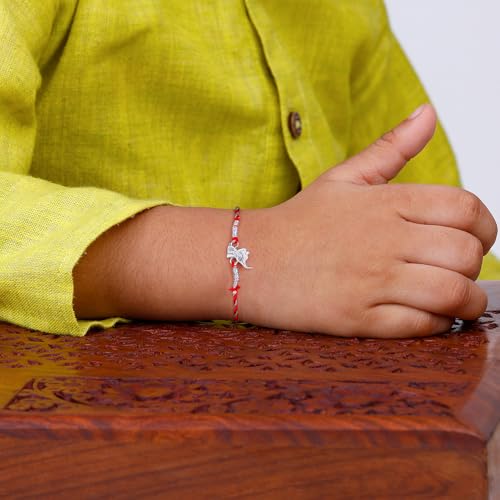 Image of GIVA 925 Silver Dumbo Kids Rakhi for Kids|With Certificate of Authenticity and 925 Stamp