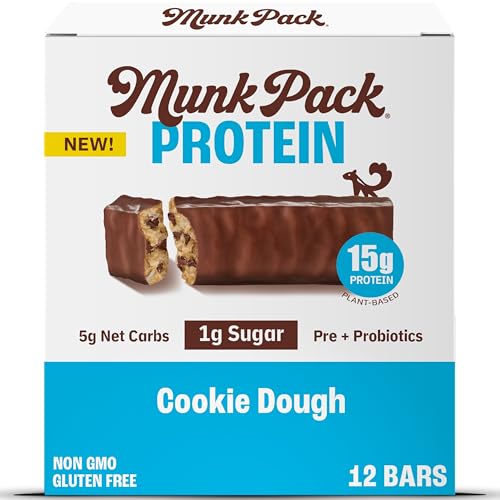 Munk Pack Barra Keto Protein Cookie Dough 12 unidades miniatura 1